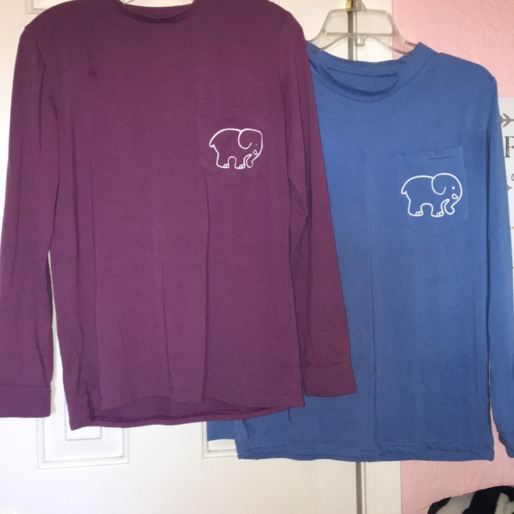 Ivory Ella long sleeve tops || both size small